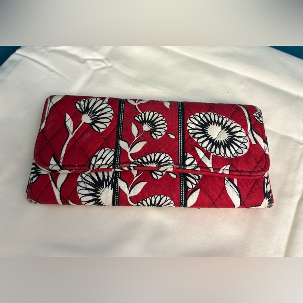 Vera Bradley DECO DAISY Gallery WALLET CLUTCH - Flowers Designer